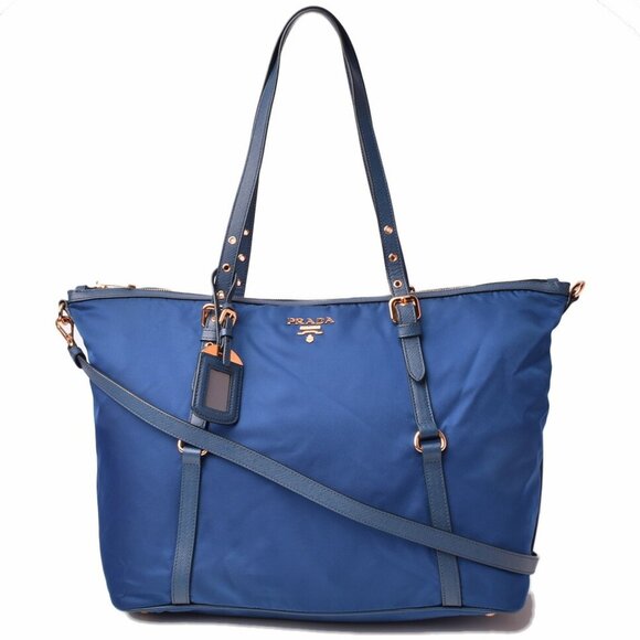 PRADA Blue Shoulder Bag - Picture 1 of 12